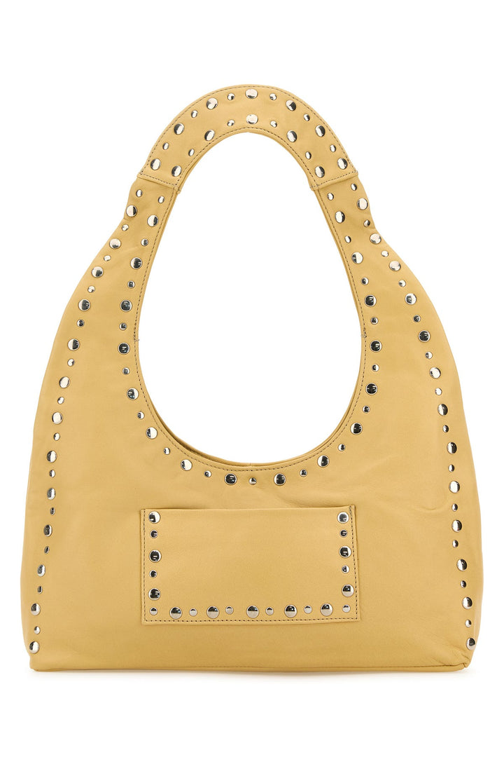 Yellow leather Franca shoulder bag
