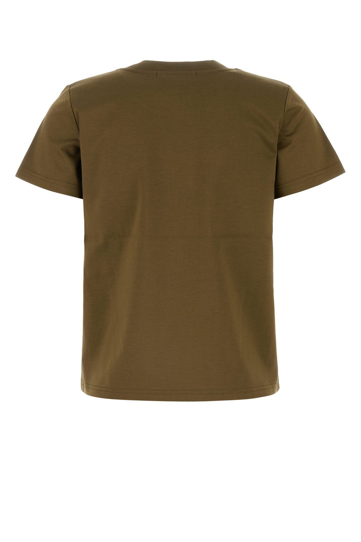 Army green cotton t-shirt
