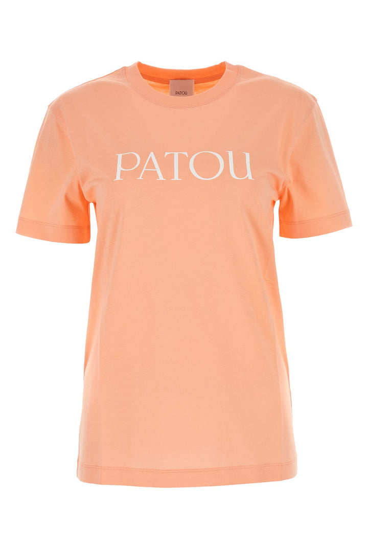 Pastel orange cotton t-shirt