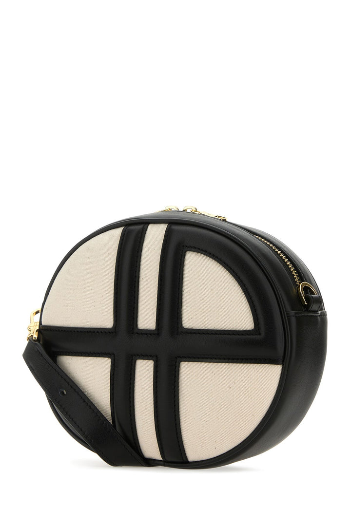 Two-tone denim and leather Le JP shoulder bag