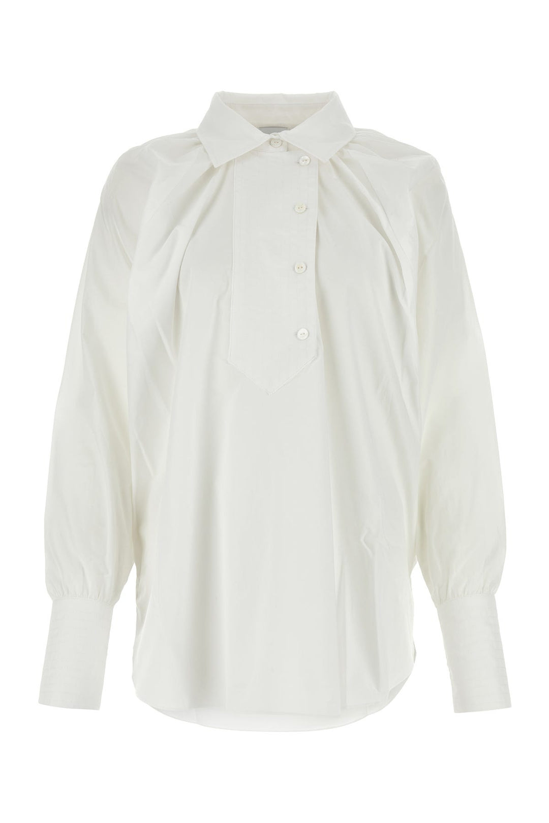 White poplin oversize shirt