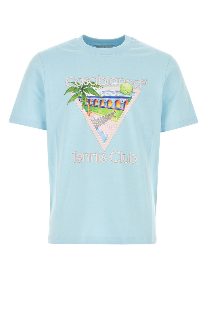 Light blue cotton t-shirt