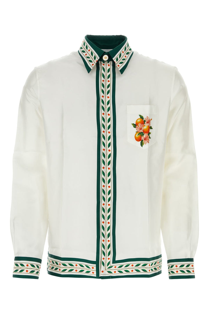 Printed silk shirt
