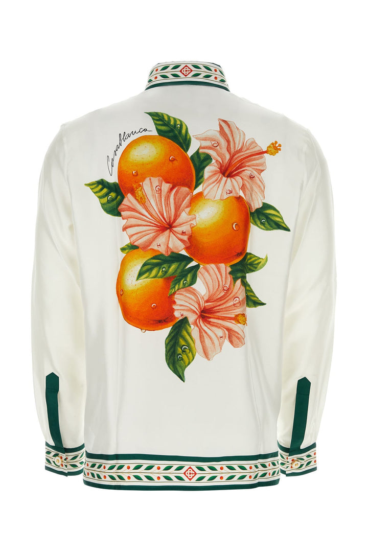 Printed silk shirt