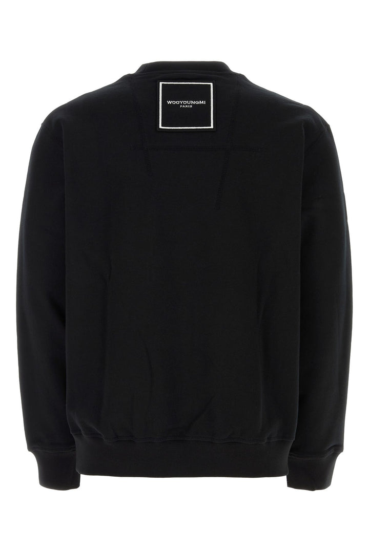 Black cotton sweatshirt