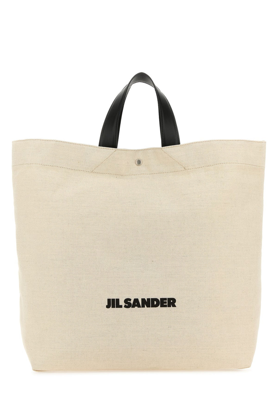 Sand canvas Flat shopping bag