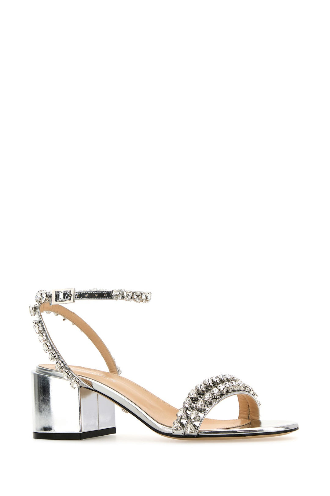 Silver leather Audrey sandals