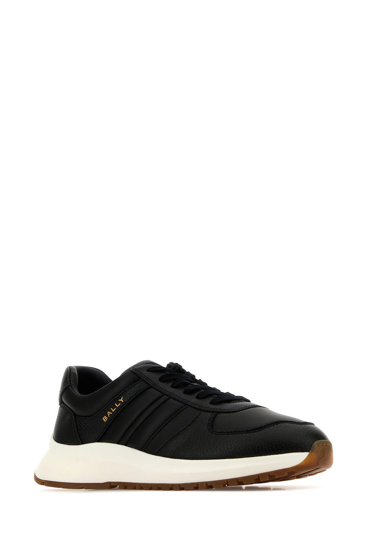 Black leather Darsyl sneakers