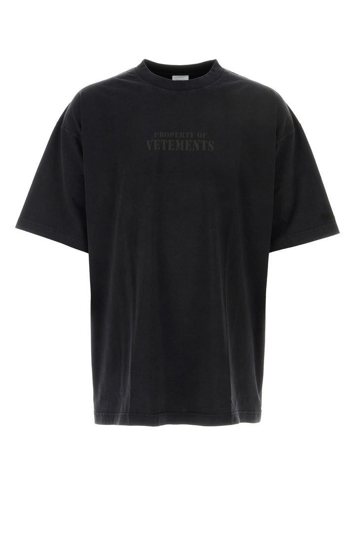 Slate cotton oversize t-shirt