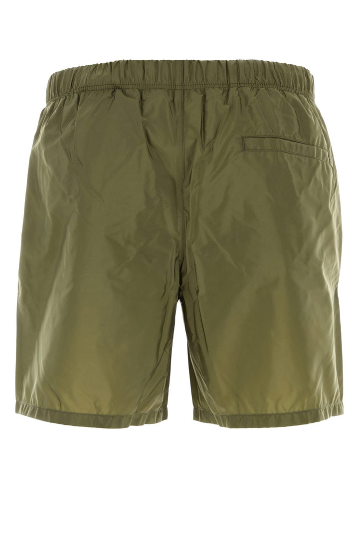 Army green Re-Nylon swimming shorts