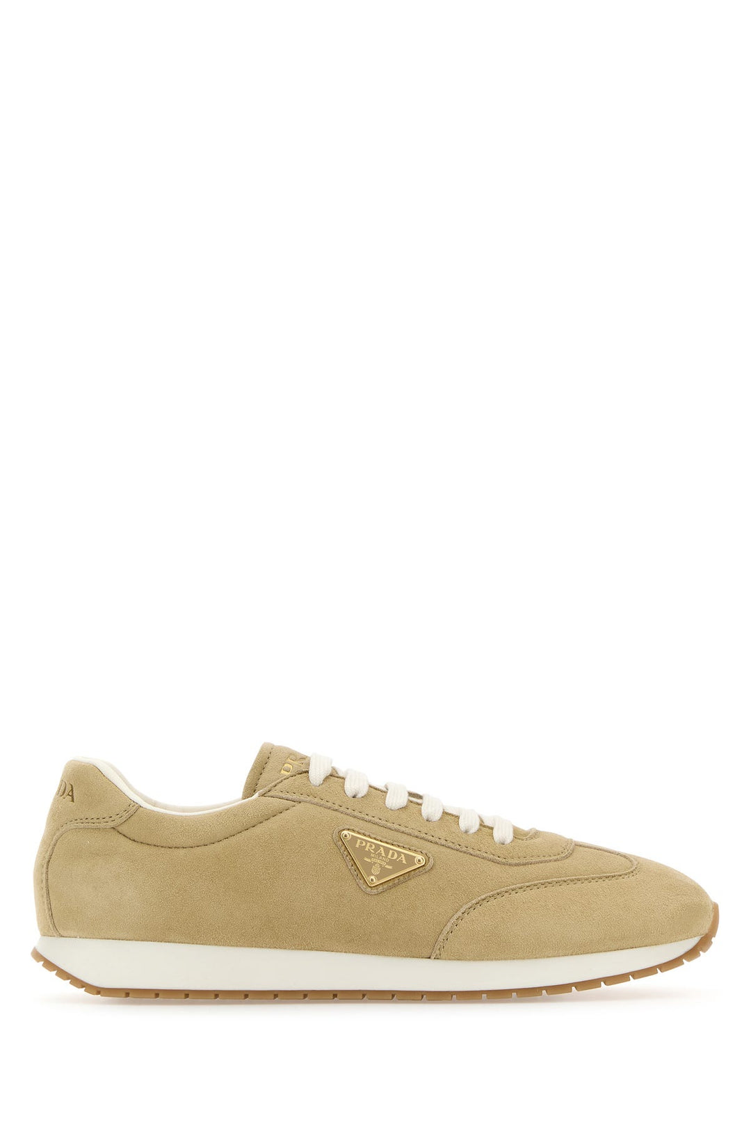 Beige suede sneakers