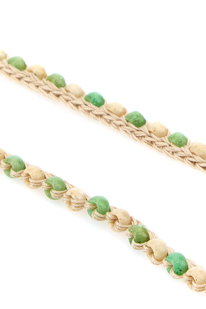 Embellished crochet necklace