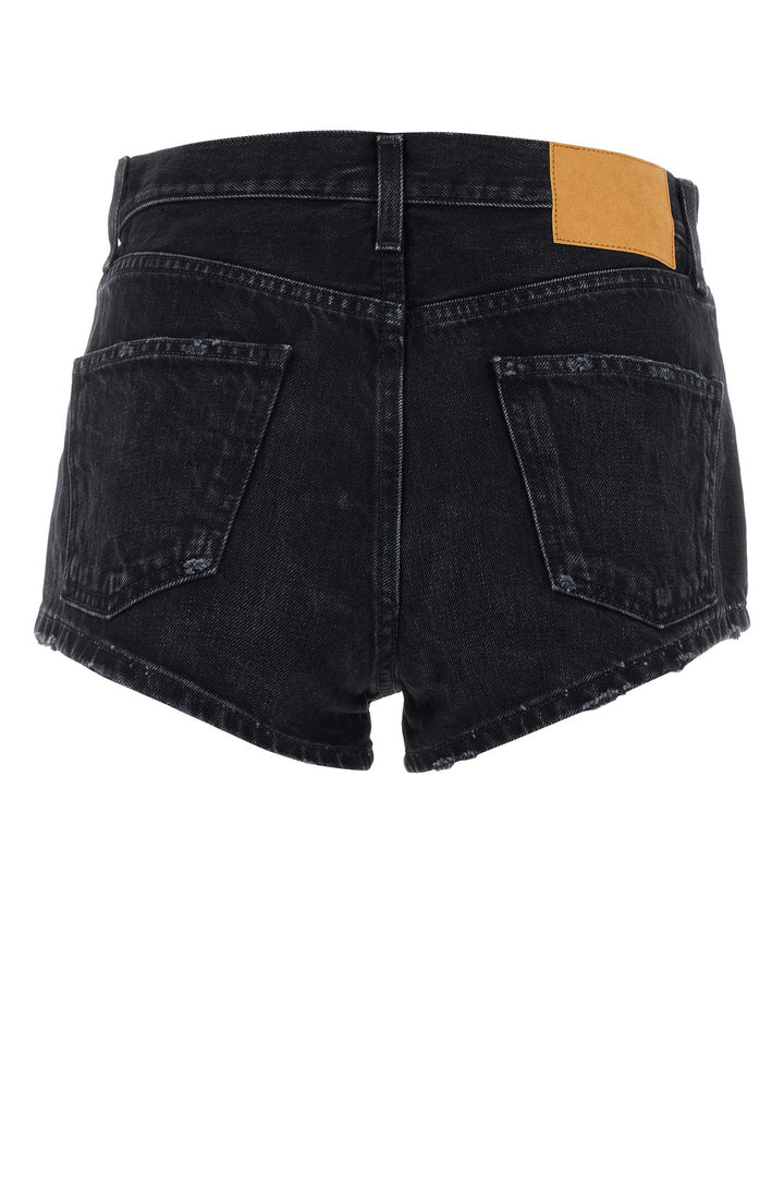 Black denim Inner Energy shorts