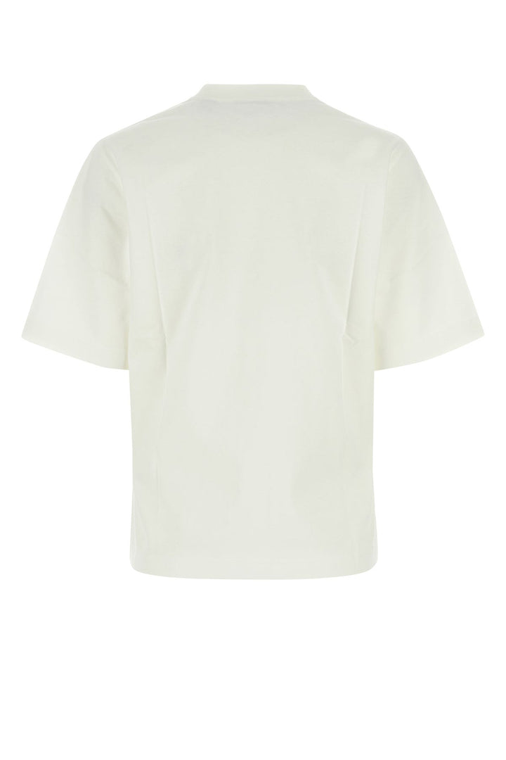 White stretch cotton t-shirt