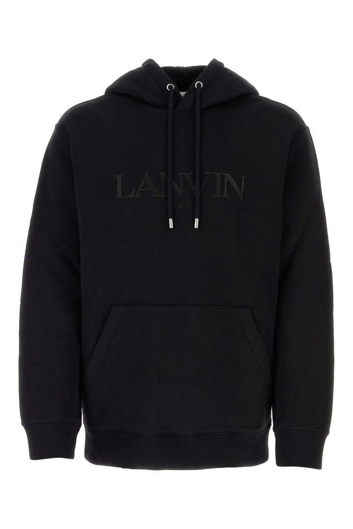 Black cotton sweatshirt