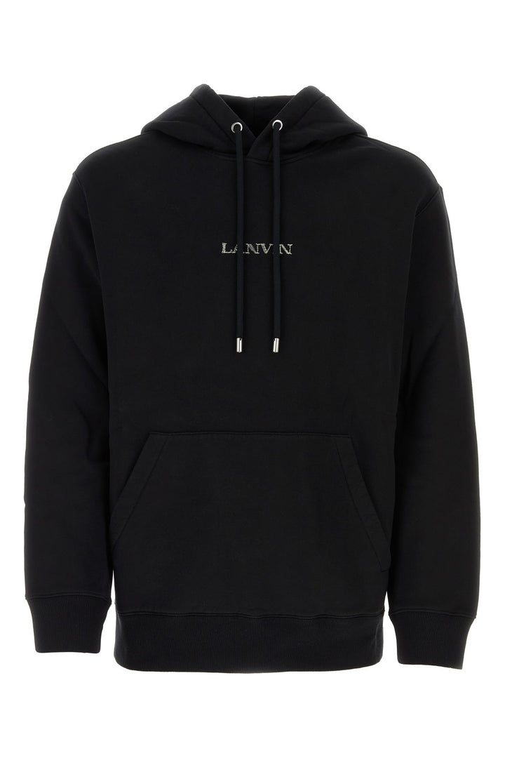 Black cotton sweatshirt