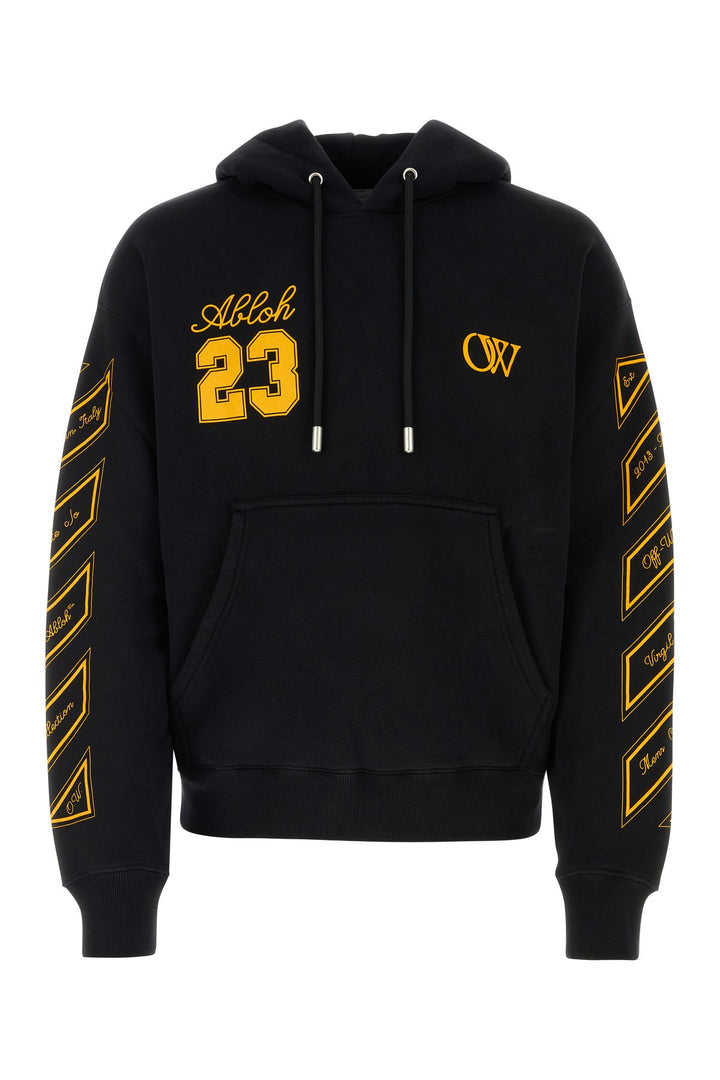 Black cotton sweatshirt