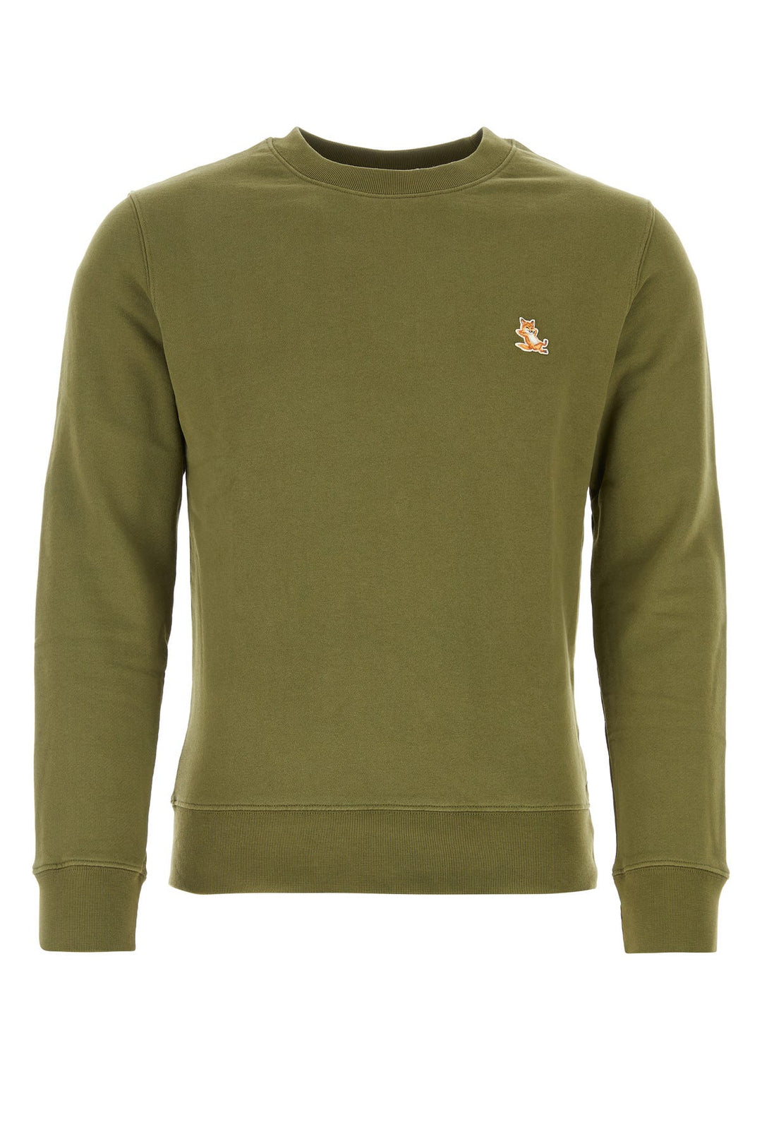 Army green cotton sweatshirt