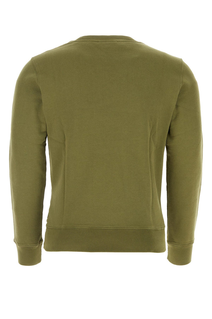 Army green cotton sweatshirt