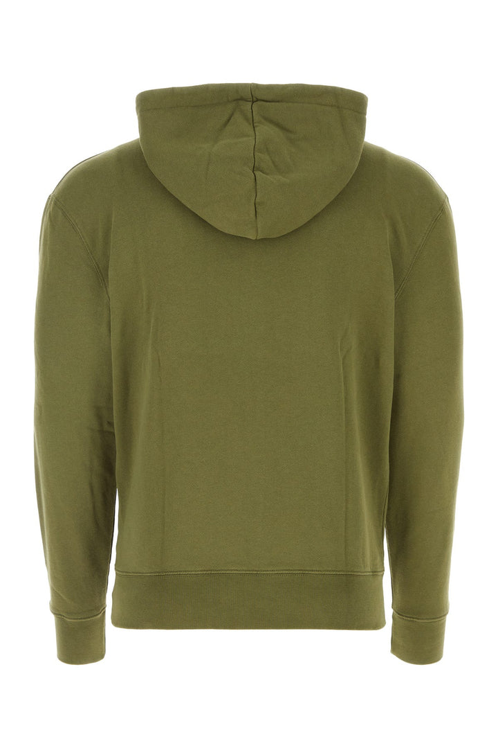 Army green cotton sweatshirt