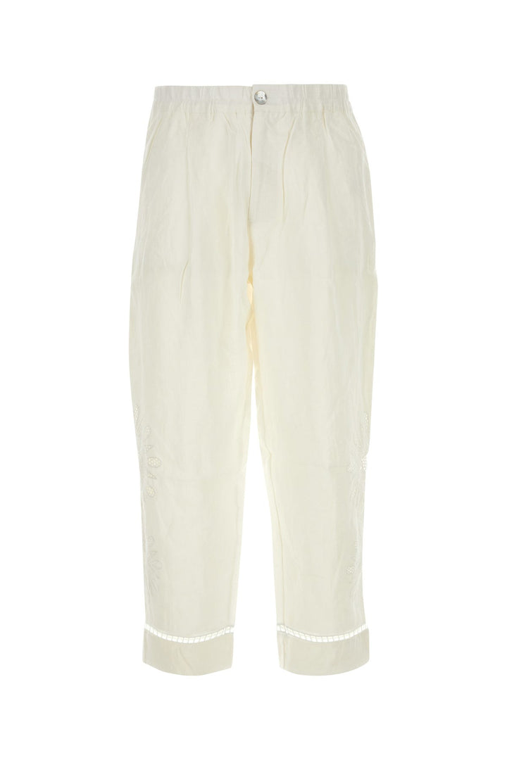 White linen pant