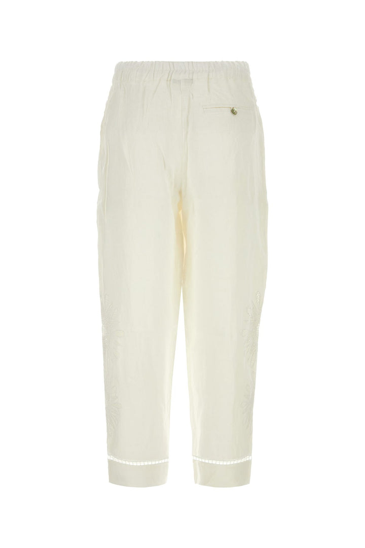 White linen pant