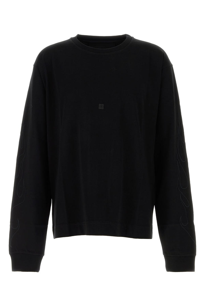 Black cotton t-shirt