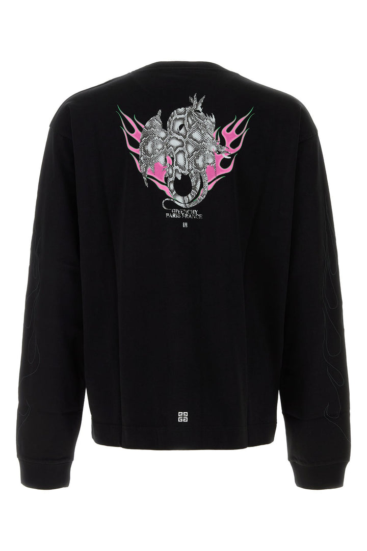 Black cotton t-shirt