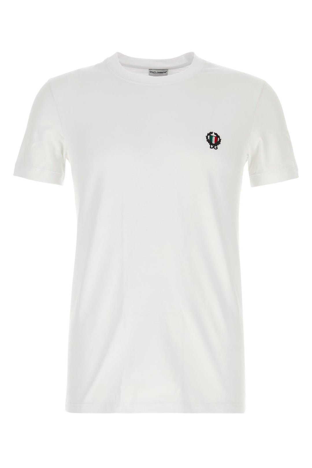 White stretch cotton t-shirt