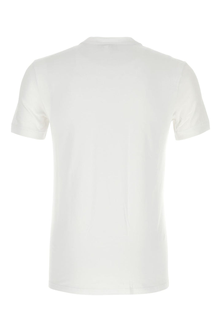 White stretch cotton t-shirt