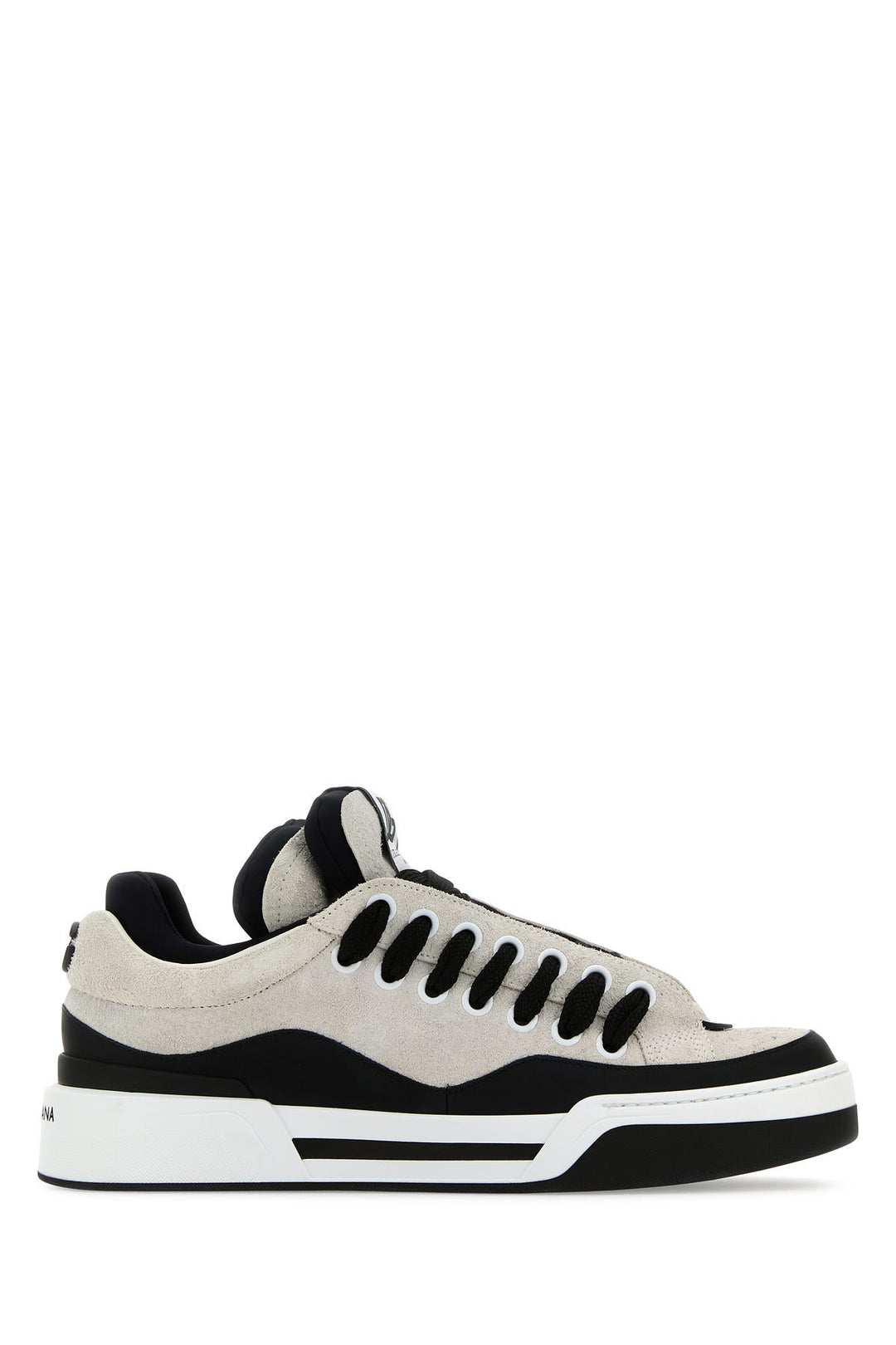 Two-tone suede and rubber New Roma sneakers