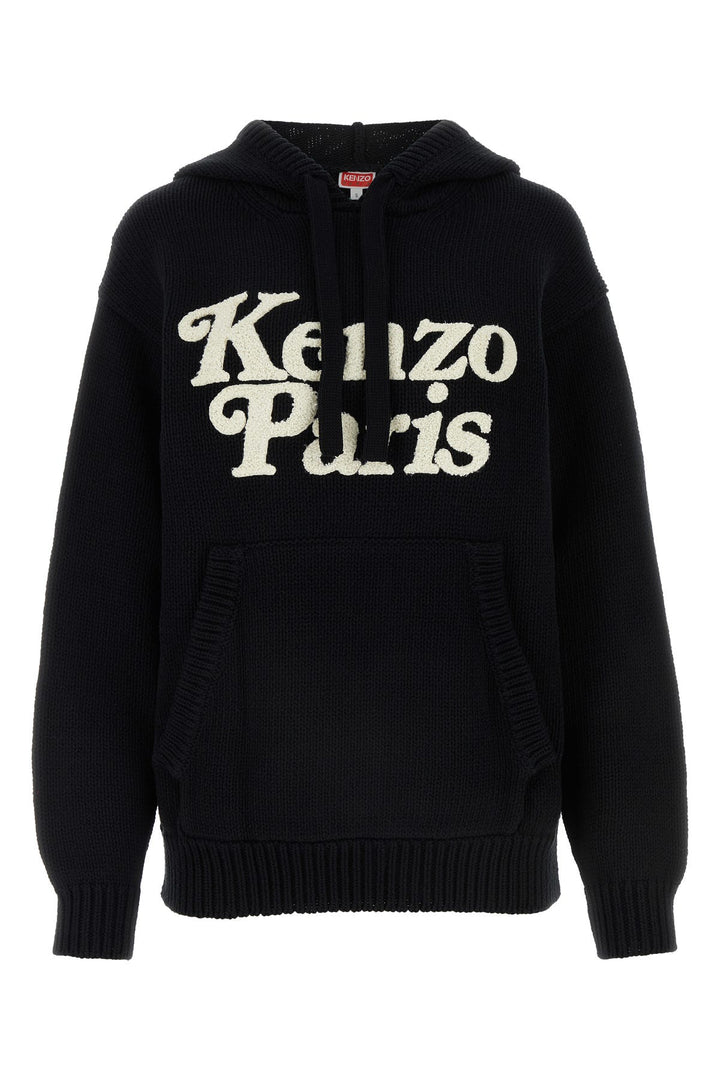 Black cotton sweatshirt