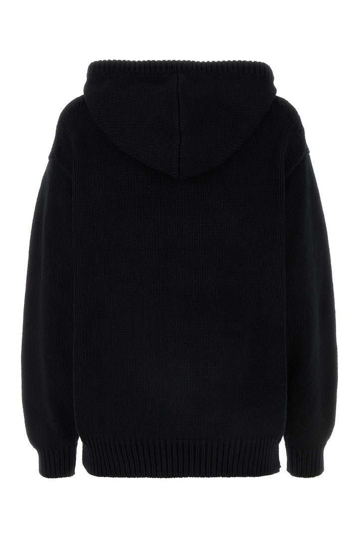 Black cotton sweatshirt