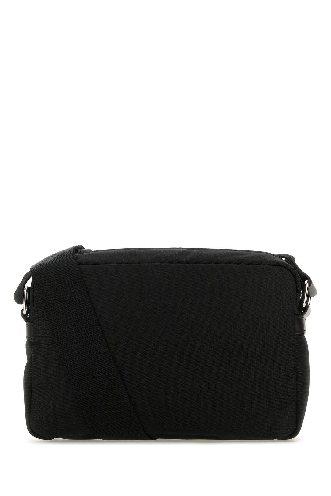 Black canvas crossbody bag