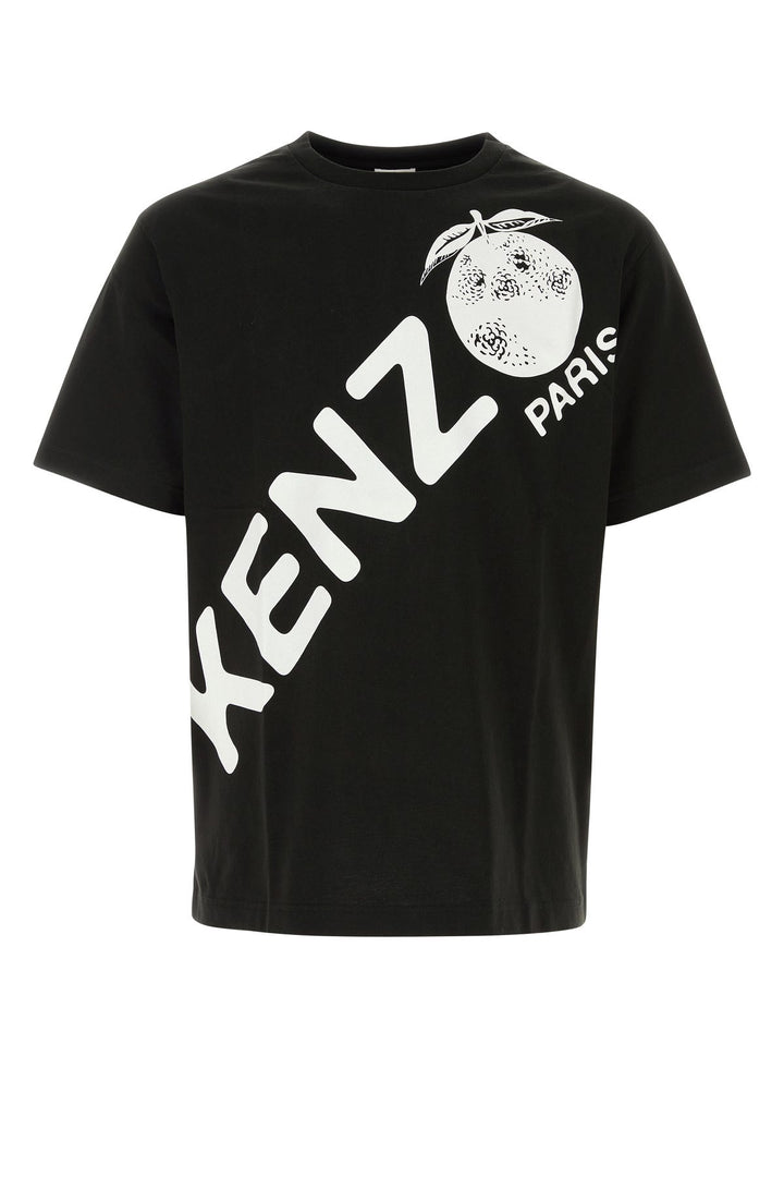 Black cotton t-shirt