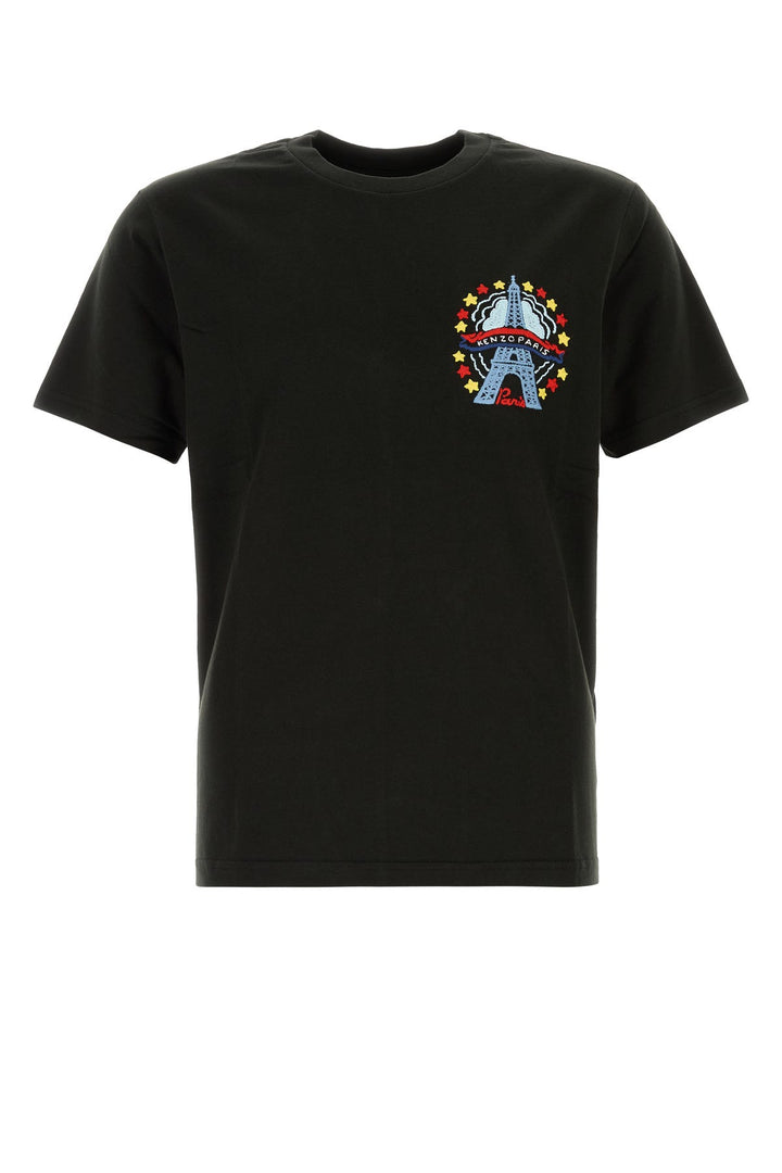 Black cotton t-shirt