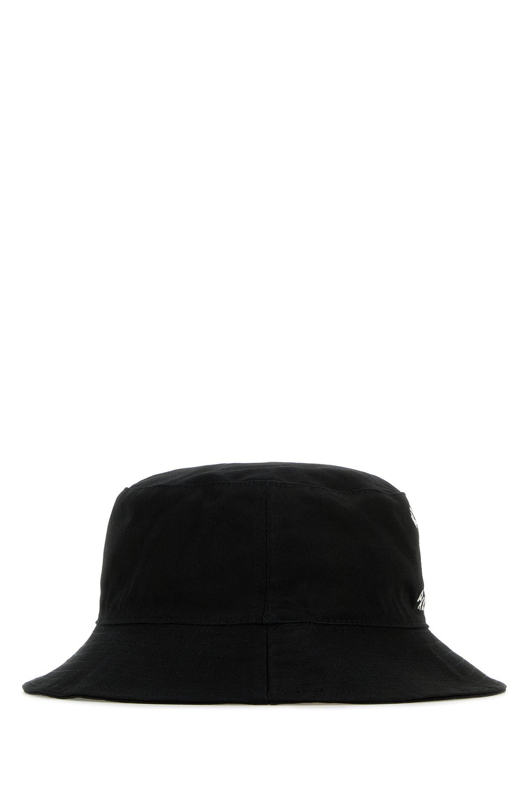 Black cotton bucket hat