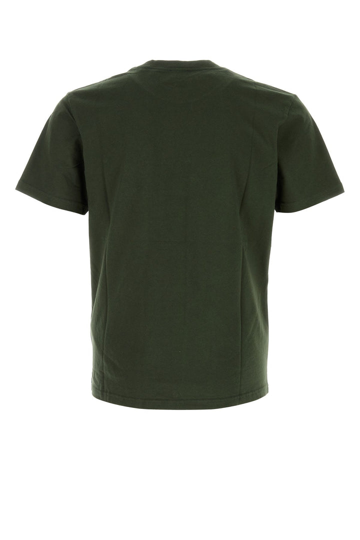 Army green cotton t-shirt