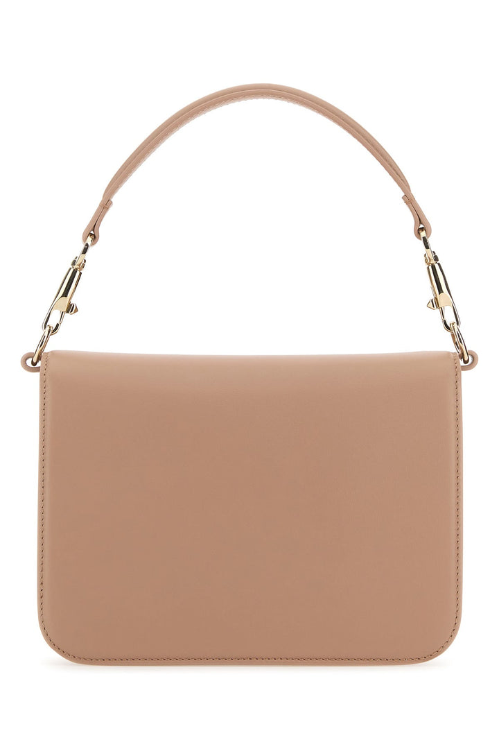 Antiqued pink leather LocÃ² shoulder bag