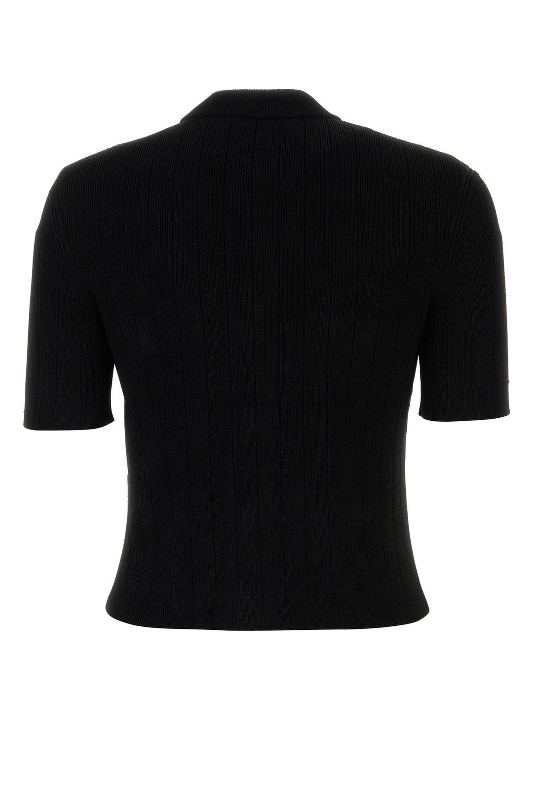 Black viscose blend cardigan