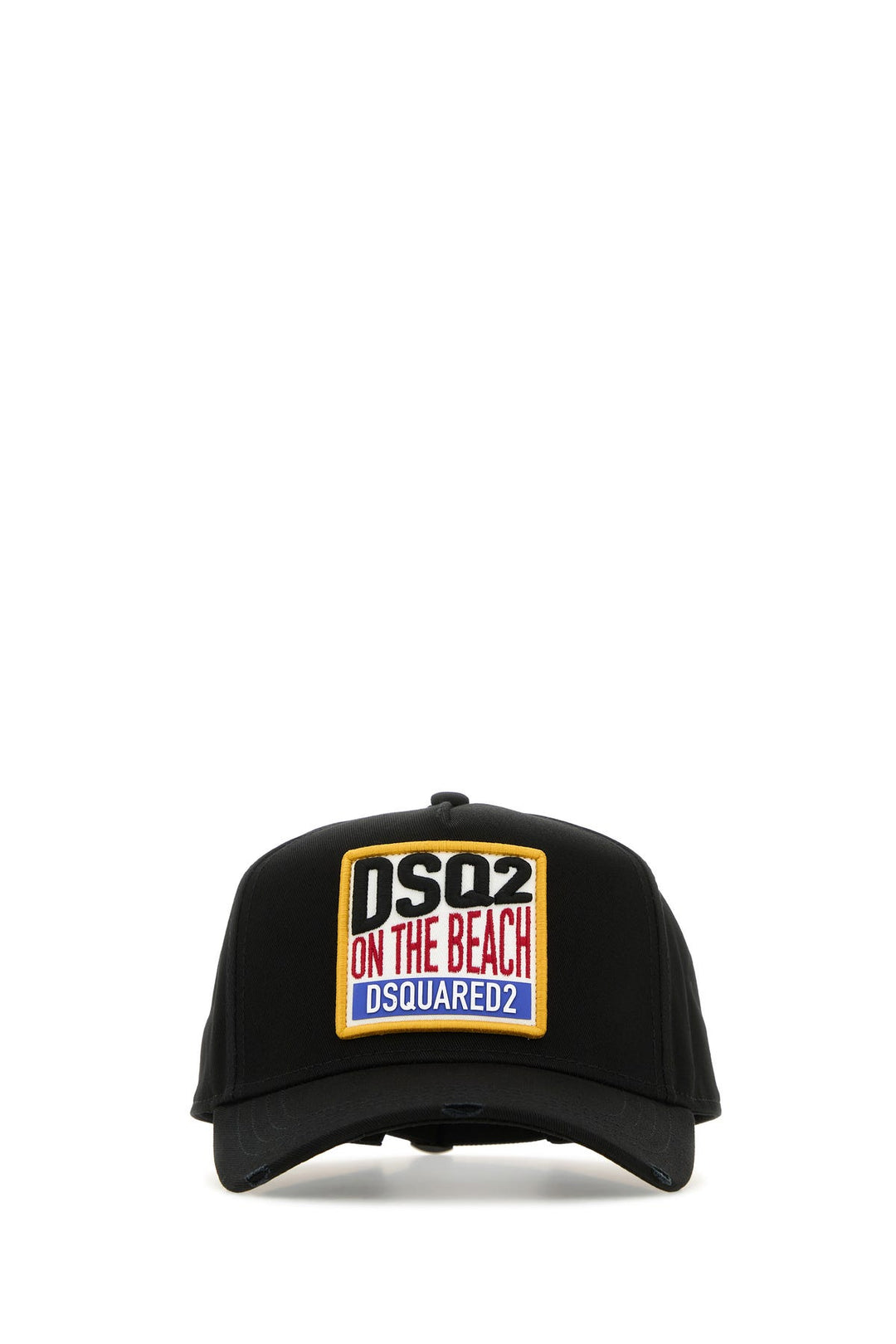 Black gabardine baseball cap
