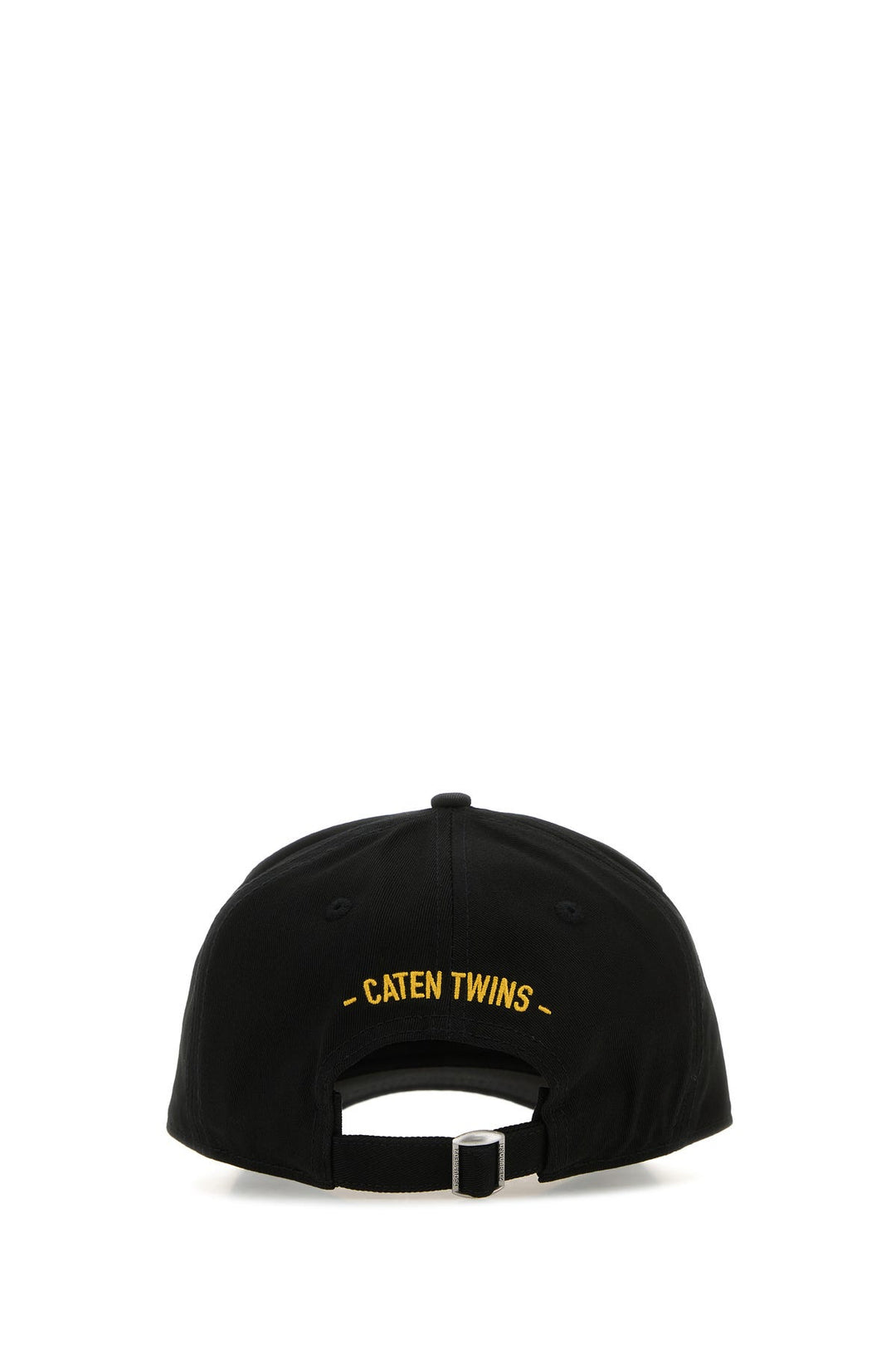 Black gabardine baseball cap