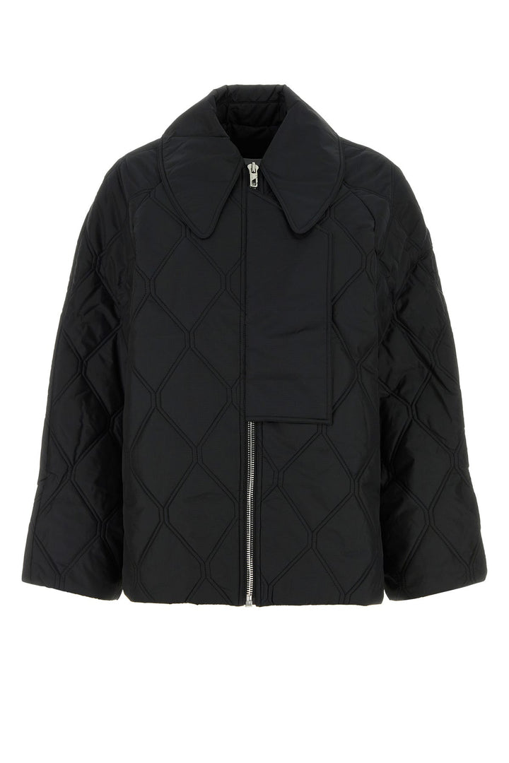 Black polyester jacket