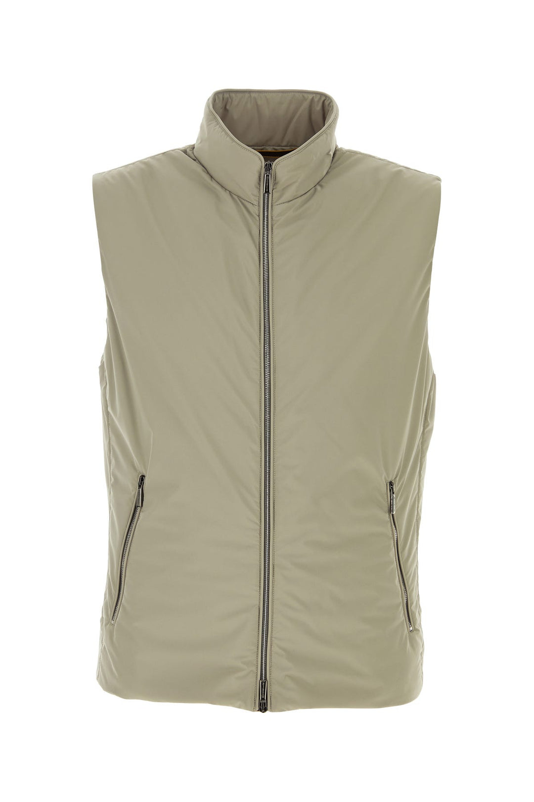 Sand polyester Senio sleeveless jacket