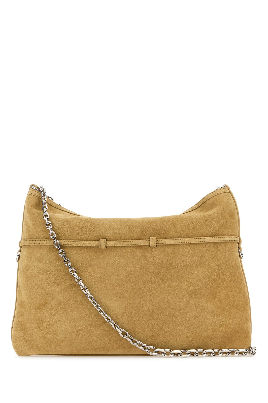 Beige suede Voyou Chain shoulder bag