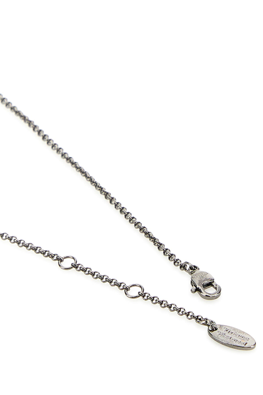 Ruthenium metal New Petite Orb necklace