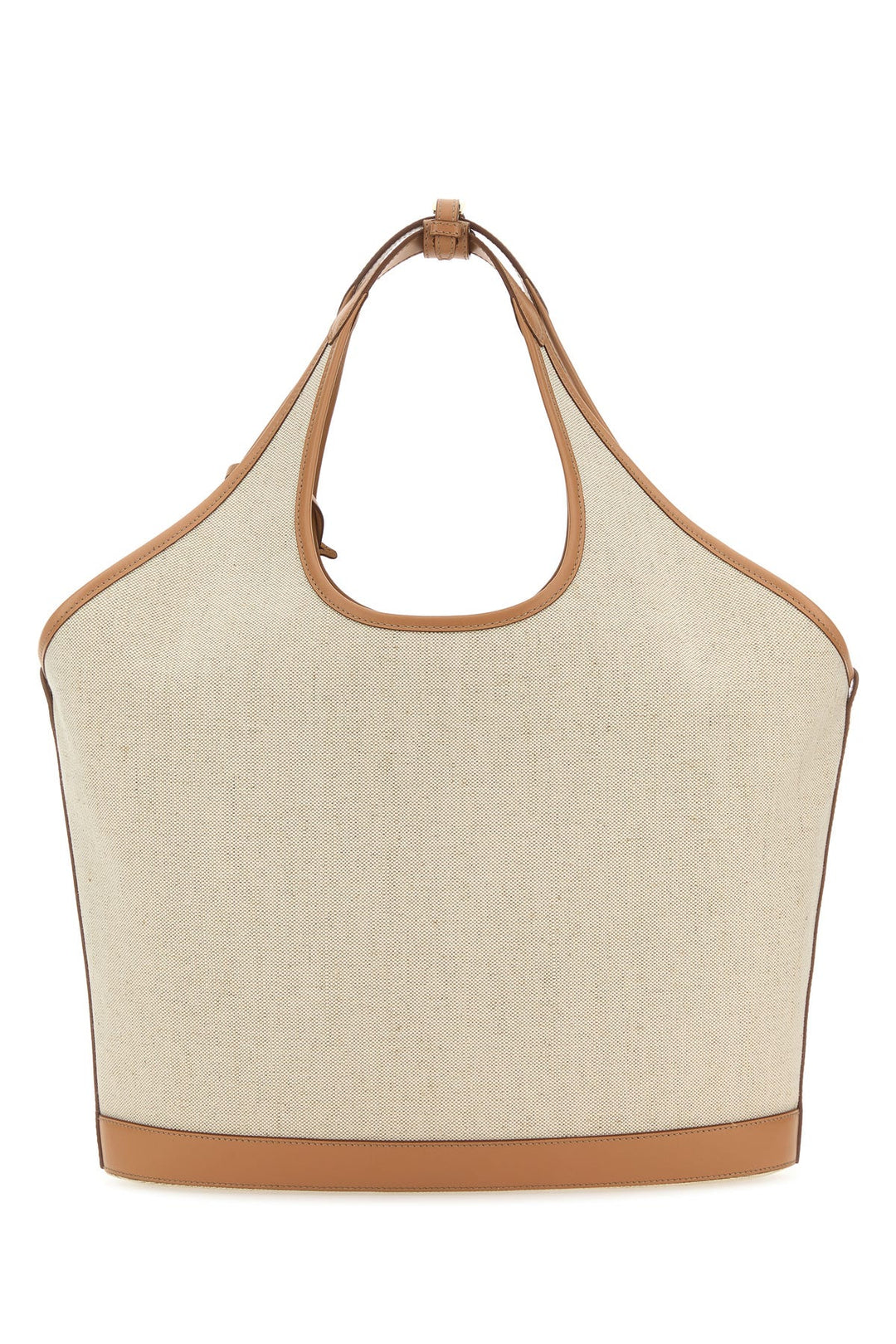 Sand canvas handbag