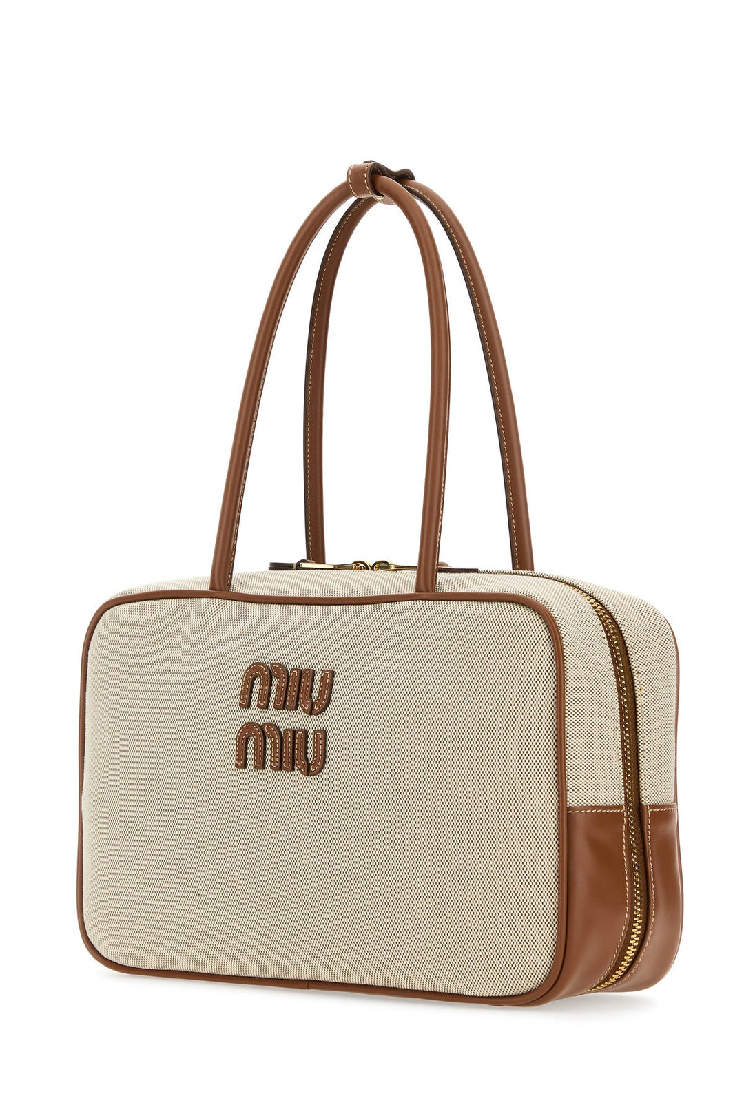 Sand canvas shoulder bag