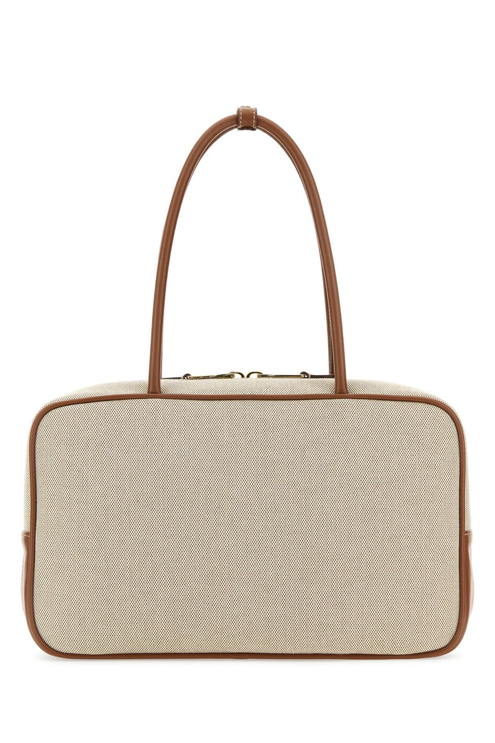 Sand canvas shoulder bag