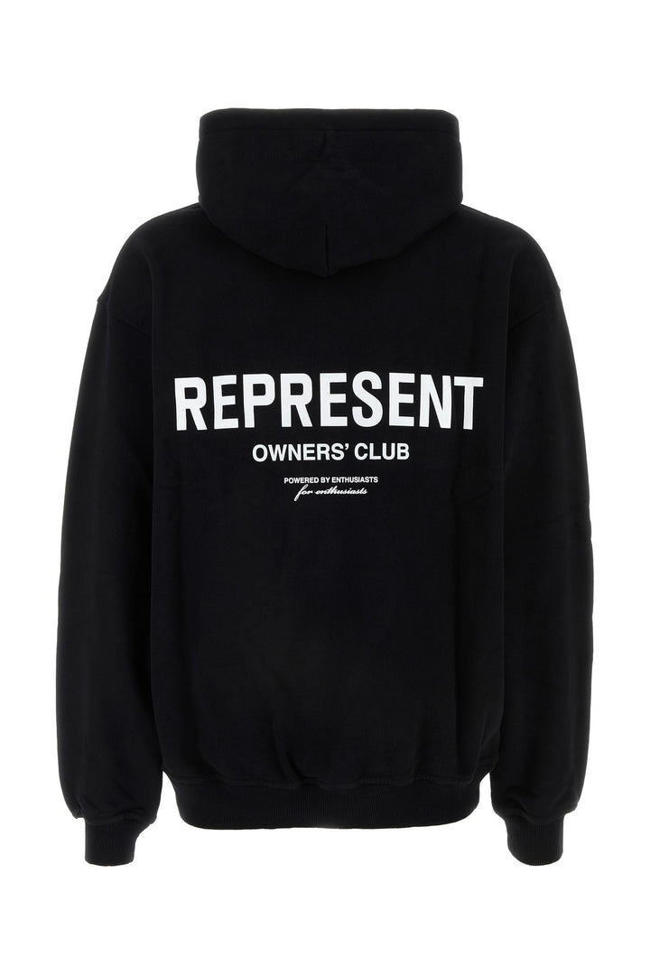 Black cotton sweatshirt